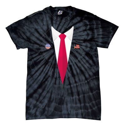 Tuxedo Suit Presidents Day Gift Joe Biden Pin Costume 2020 Tie-Dye T-Shirt