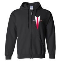 Tuxedo Suit Presidents Day Gift Joe Biden Pin Costume 2020 Full Zip Hoodie