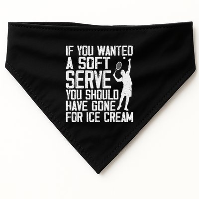 Tennis Sport Player Joke For Tennis Lover Coach USA-Made Doggie Bandana