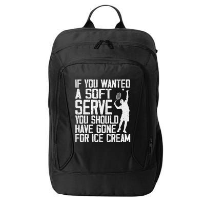 Tennis Sport Player Joke For Tennis Lover Coach City Backpack