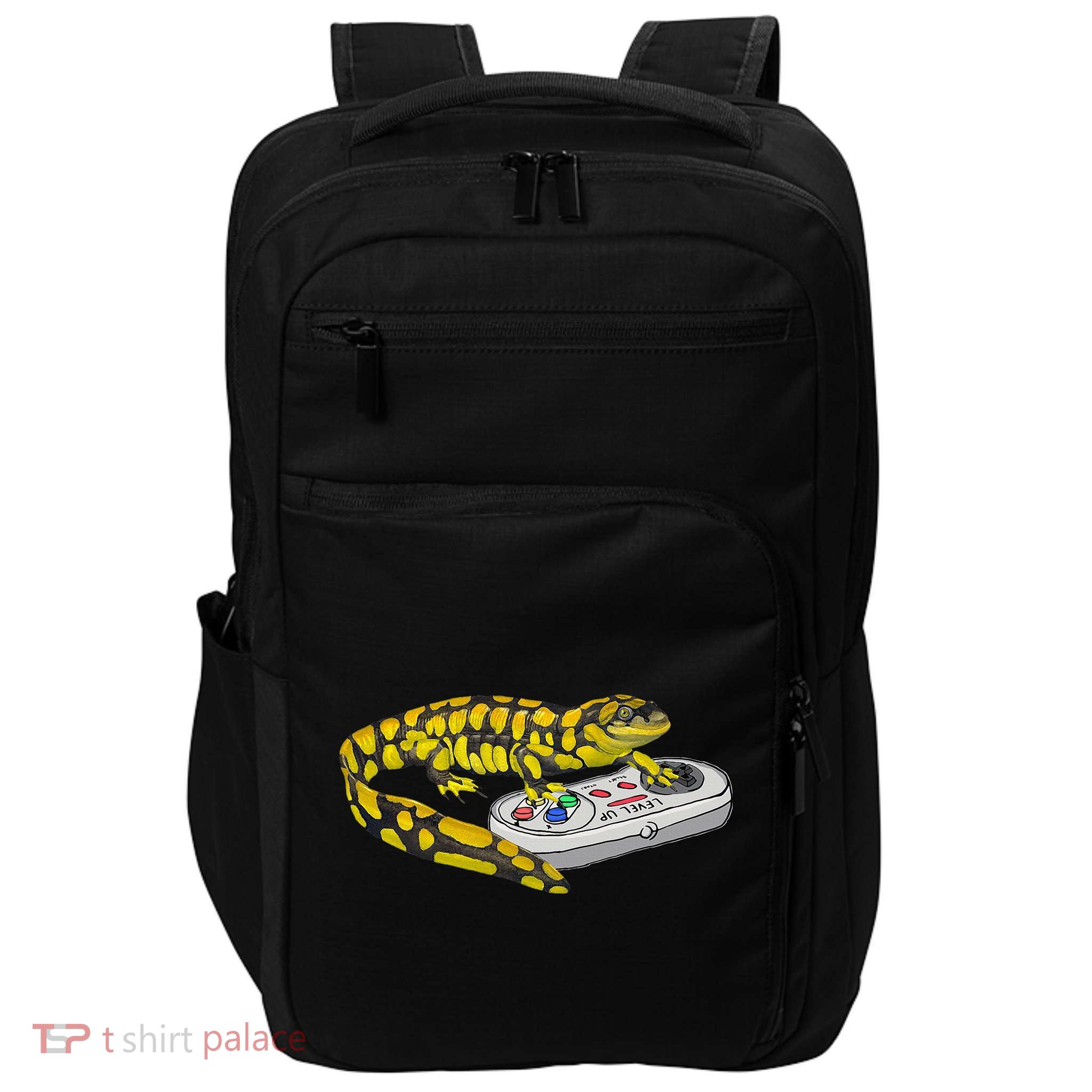 Tiger Salamander Playing Video Game Salamanders Gamers Impact Tech Backpack