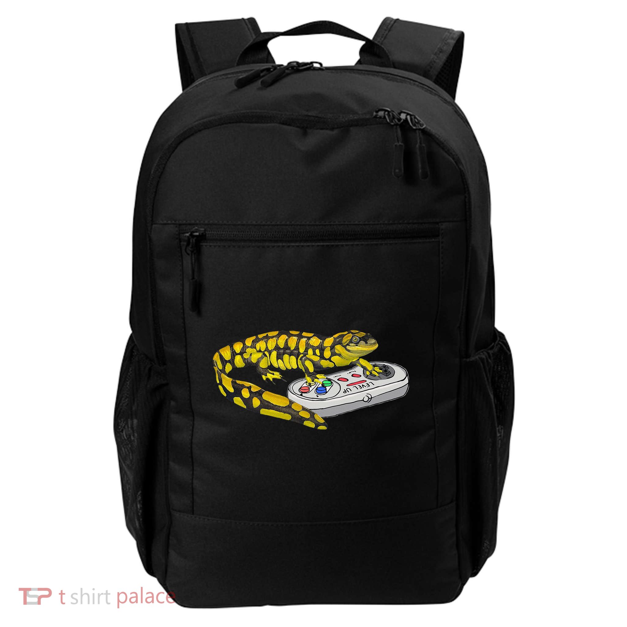 Tiger Salamander Playing Video Game Salamanders Gamers Backpack