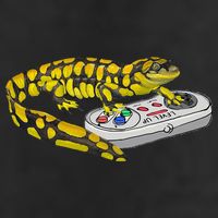 Tiger Salamander Playing Video Game Salamanders Gamers 15oz Campfire Ceramic Mug