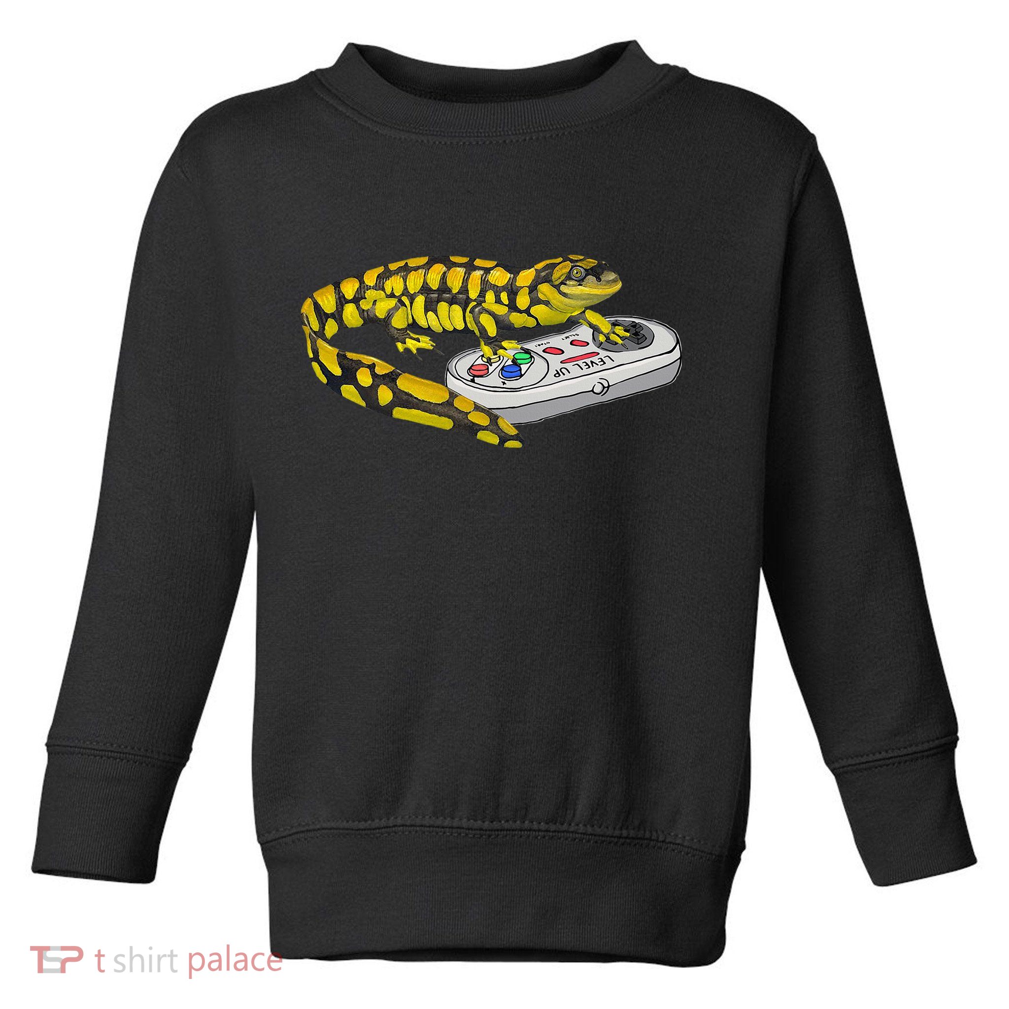 Tiger Salamander Playing Video Game Salamanders Gamers Toddler Sweatshirt