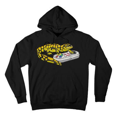 Tiger Salamander Playing Video Game Salamanders Gamers Tall Hoodie