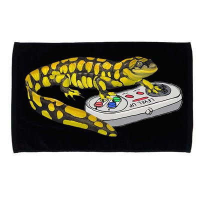 Tiger Salamander Playing Video Game Salamanders Gamers Microfiber Hand Towel
