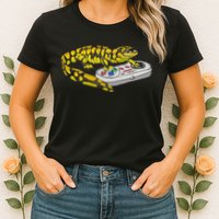 Tiger Salamander Playing Video Game Salamanders Gamers Womens T-Shirt