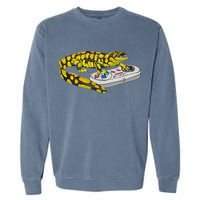 Tiger Salamander Playing Video Game Salamanders Gamers Garment-Dyed Sweatshirt