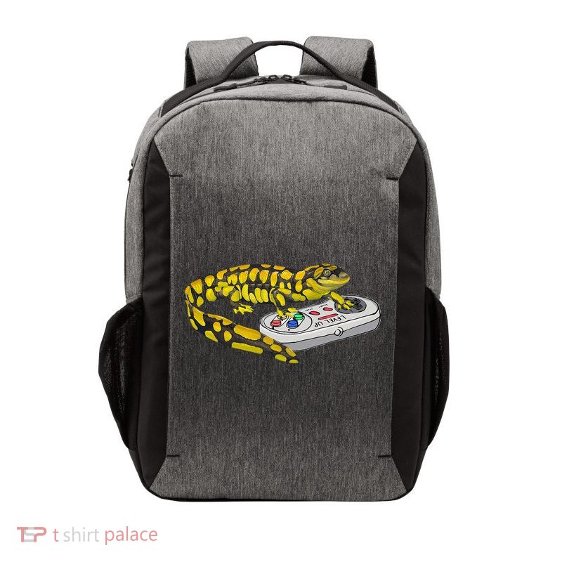 Tiger Salamander Playing Video Game Salamanders Gamers Vector Backpack