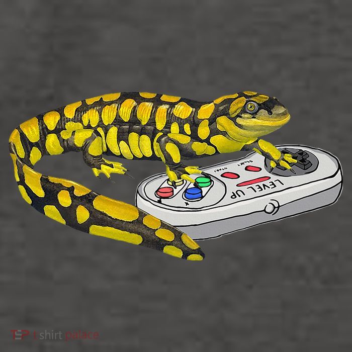 Tiger Salamander Playing Video Game Salamanders Gamers Vector Backpack
