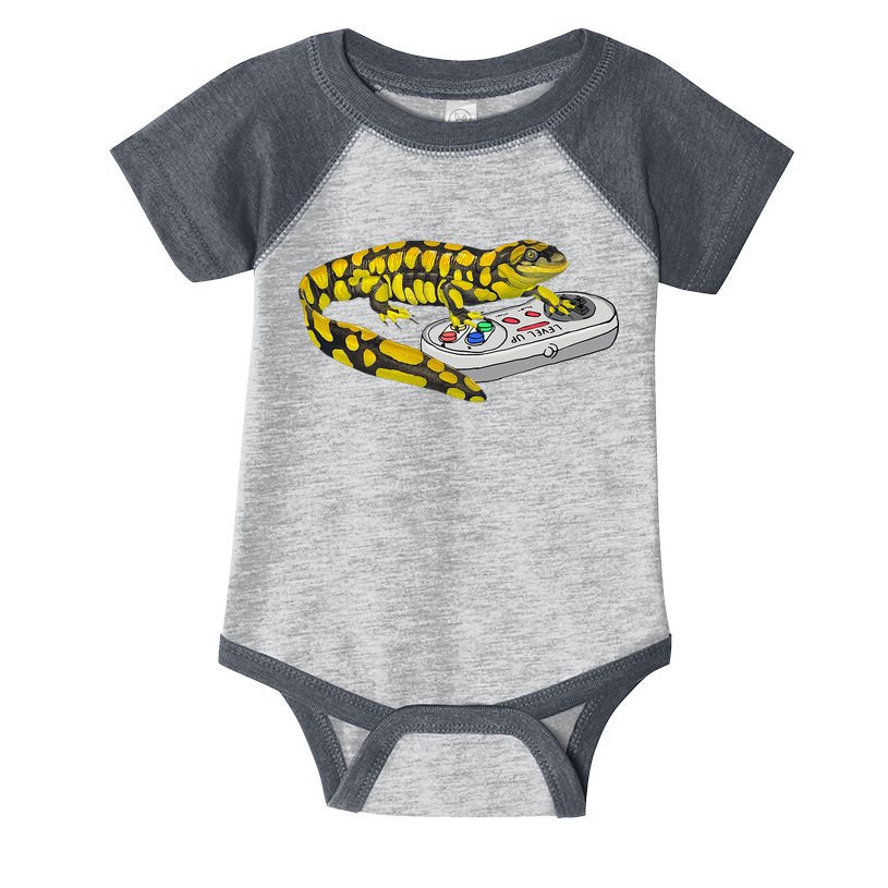 Tiger Salamander Playing Video Game Salamanders Gamers Infant Baby Jersey Bodysuit