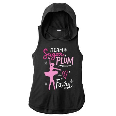 Team Sugar Plum Fairy Nutcracker Ballet Dance Christmas Girl Ladies PosiCharge Tri-Blend Wicking Draft Hoodie Tank