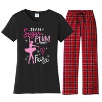 Team Sugar Plum Fairy Nutcracker Ballet Dance Christmas Girl Women's Flannel Pajama Set