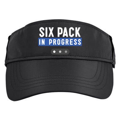 Trendy Six Pack In Progress Loading Bar Fitness Humor Gift Adult Drive Performance Visor