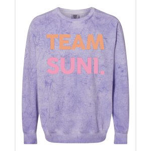 Team Suni Proud Family Surname Last Name Colorblast Crewneck Sweatshirt