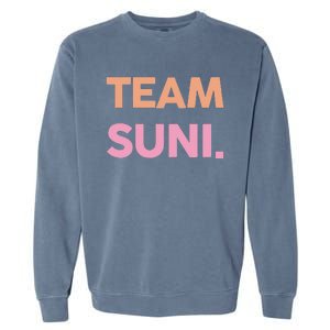 Team Suni Proud Family Surname Last Name Garment-Dyed Sweatshirt