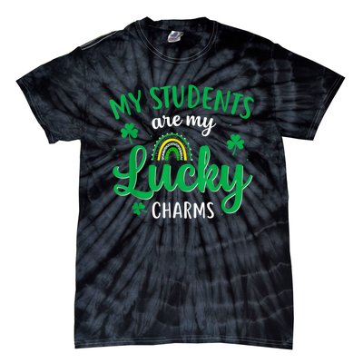 Teacher St Patricks Day My Students Are My Lucky Charms Tie-Dye T-Shirt