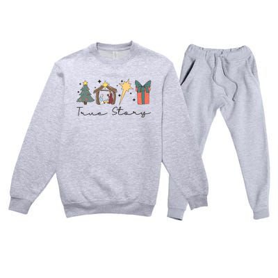 True Story Png Morning Star Christian Christmas Premium Crewneck Sweatsuit Set