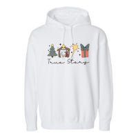 True Story Png Morning Star Christian Christmas Garment-Dyed Fleece Hoodie