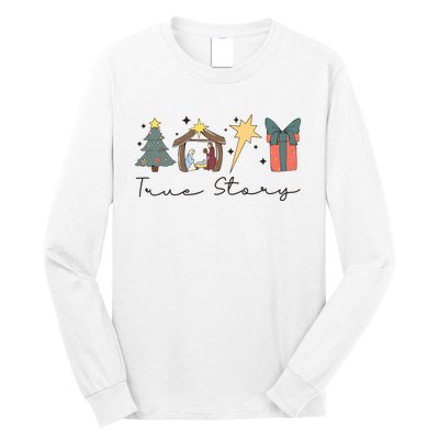 True Story Png Morning Star Christian Christmas Long Sleeve Shirt