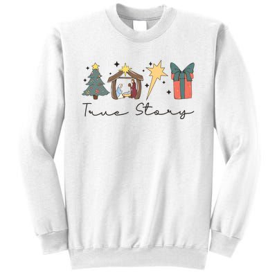 True Story Png Morning Star Christian Christmas Sweatshirt