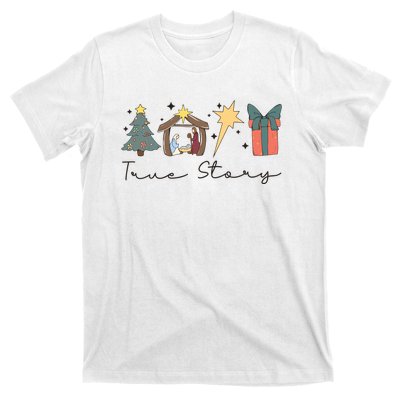 True Story Png Morning Star Christian Christmas T-Shirt