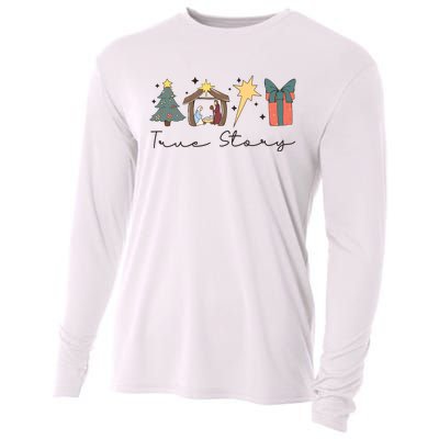 True Story Png Morning Star Christian Christmas Cooling Performance Long Sleeve Crew