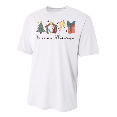 True Story Png Morning Star Christian Christmas Performance Sprint T-Shirt