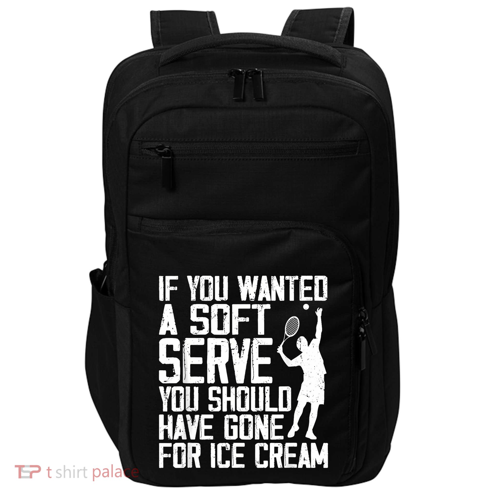 Tennis Sport Player Joke For Tennis Lover Coach Women Impact Tech Backpack