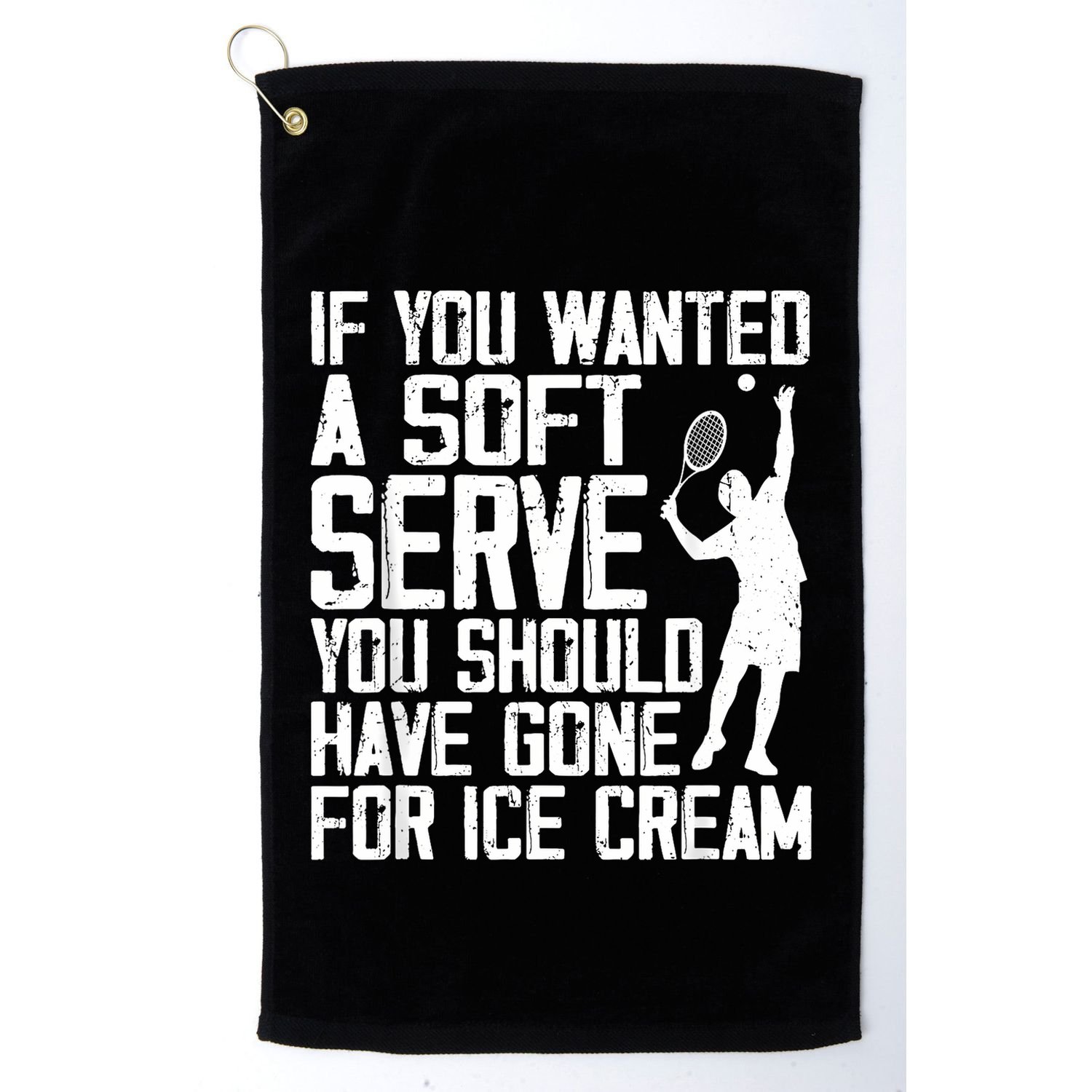 Tennis Sport Player Joke For Tennis Lover Coach Women Golf Towel