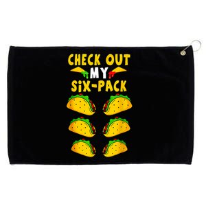 Taco Six Pack Mexican Fiesta Cinco De Mayo Grommeted Golf Towel