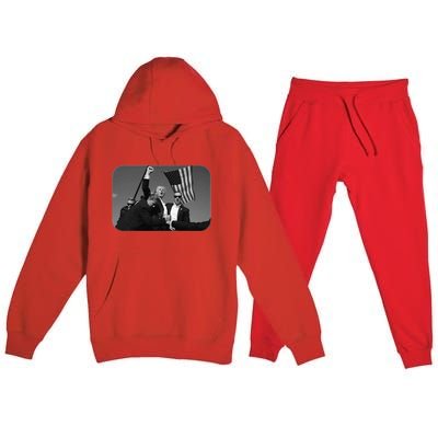 Trump Shot Pennsylvania 14th July Rally Shot Legend Usa 2024 Premium Hooded Sweatsuit Set