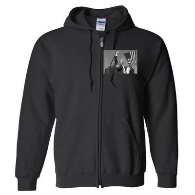 Trump Shot Pennsylvania 14th July Rally Shot Legend Usa 2024 Full Zip Hoodie