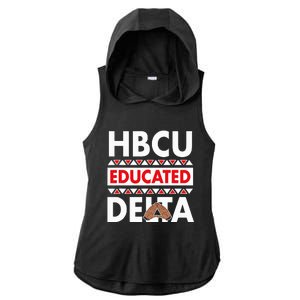 Theta Sorority Paraphernalia Delta 1913 Hbcu Ladies PosiCharge Tri-Blend Wicking Draft Hoodie Tank