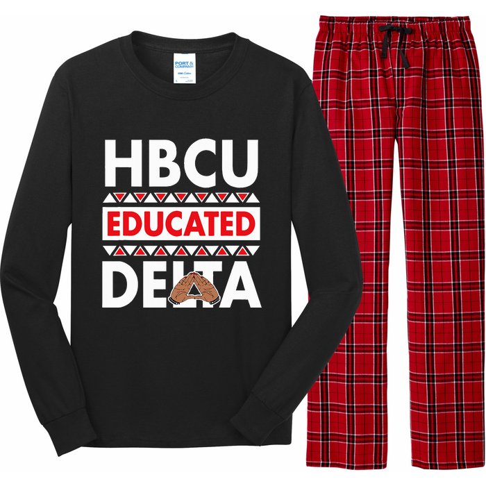 Theta Sorority Paraphernalia Delta 1913 Hbcu Long Sleeve Pajama Set