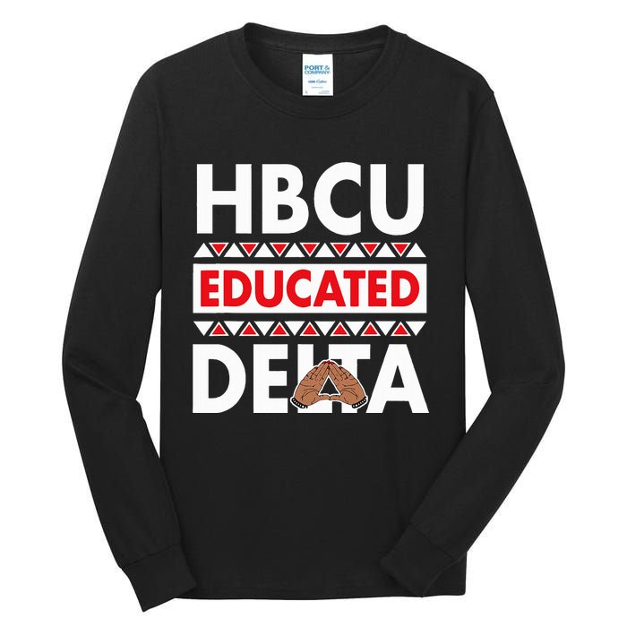 Theta Sorority Paraphernalia Delta 1913 Hbcu Tall Long Sleeve T-Shirt