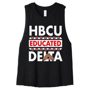 Theta Sorority Paraphernalia Delta 1913 Hbcu Women's Racerback Cropped Tank