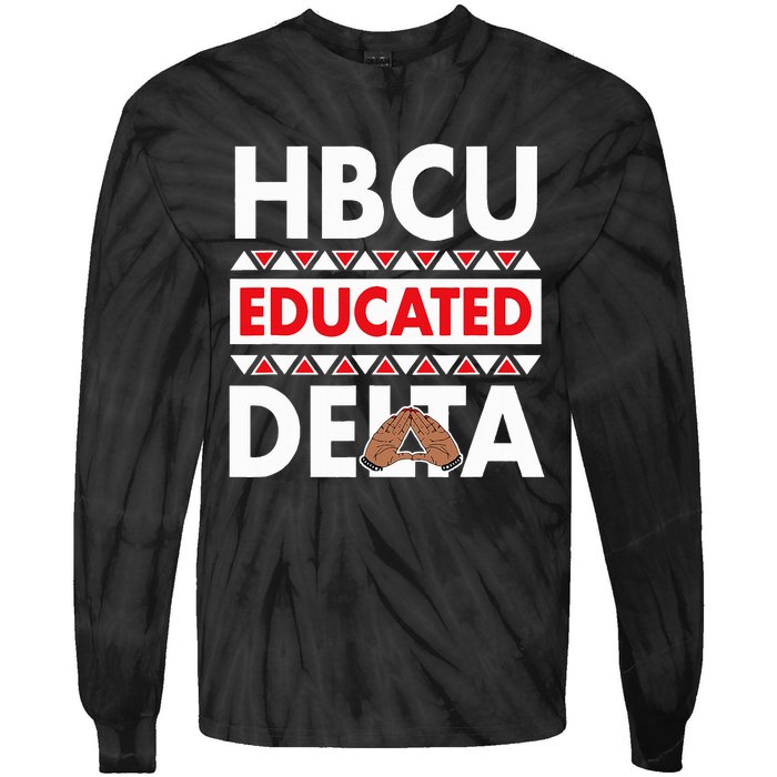 Theta Sorority Paraphernalia Delta 1913 Hbcu Tie-Dye Long Sleeve Shirt