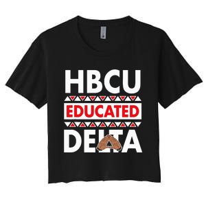 Theta Sorority Paraphernalia Delta 1913 Hbcu Women's Crop Top Tee