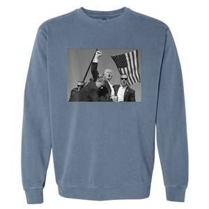 Trump Shot Pennsylvania 14th July Rally Shot Legend Usa 2024 Garment-Dyed Sweatshirt