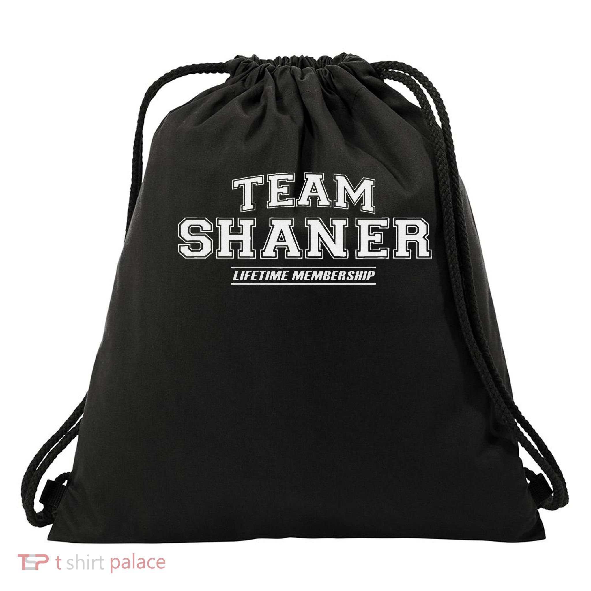 Team Shaner Proud Family Surname, Last Name Gift Drawstring Bag