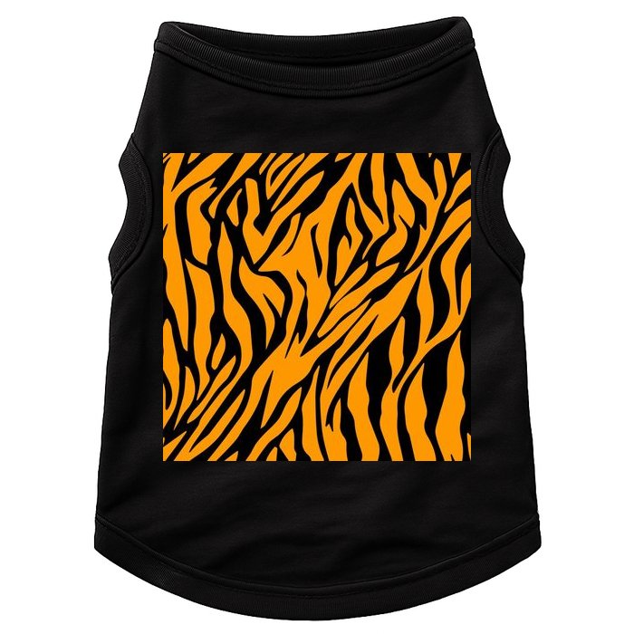 Tiger Stripes Pattern Doggie Tank
