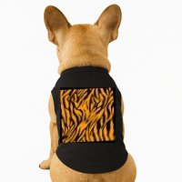 Tiger Stripes Pattern Doggie Tank