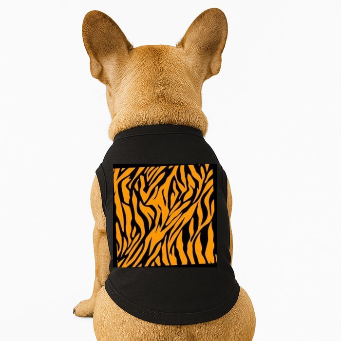 Tiger Stripes Pattern Doggie Tank