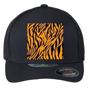 Tiger Stripes Pattern Flexfit Unipanel Trucker Cap