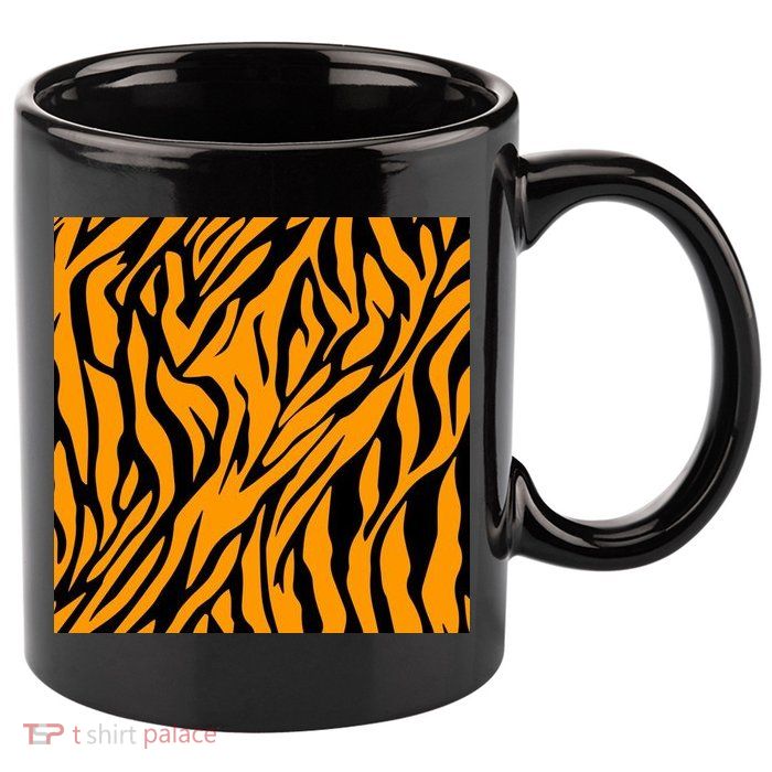 Tiger Stripes Pattern 11oz C Handle Ceramic Mug