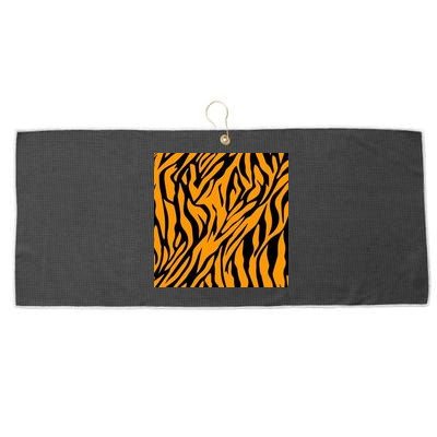 Tiger Stripes Pattern Large Microfiber Waffle Golf Towel