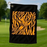 Tiger Stripes Pattern Golf Towel
