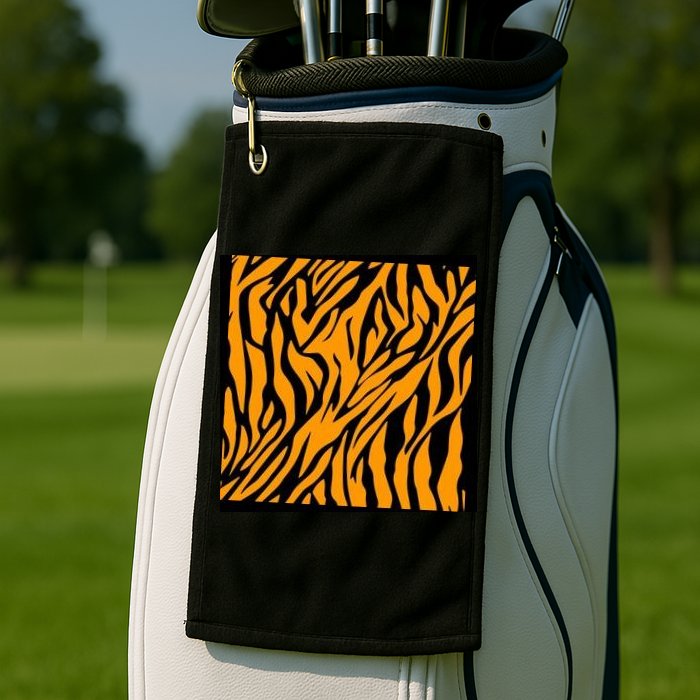 Tiger Stripes Pattern Golf Towel
