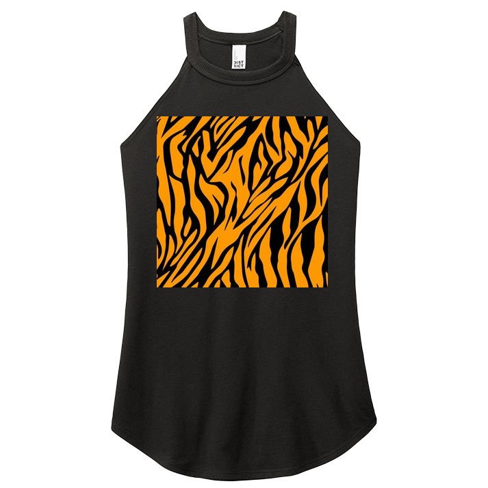 Tiger Stripes Pattern Women's Perfect Tri Rocker Tank